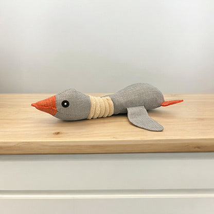 Squeaky flying bird pet chew toy