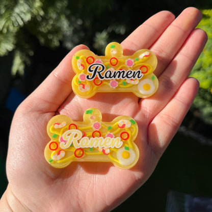 Hand-made resin tags - Ramen