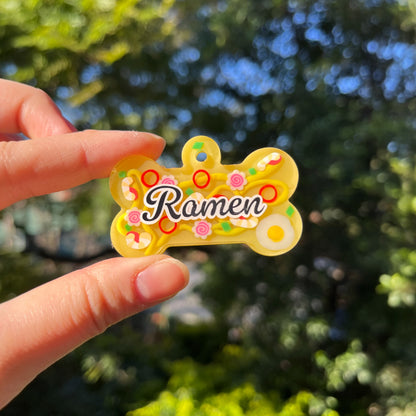 Hand-made resin tags - Ramen