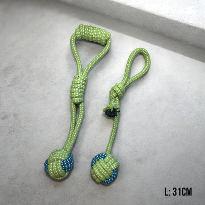 Spring series cotton knot rope pet chew toy set (8 pieces)