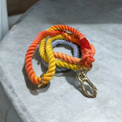 Handmade cotton rope braided pet leash