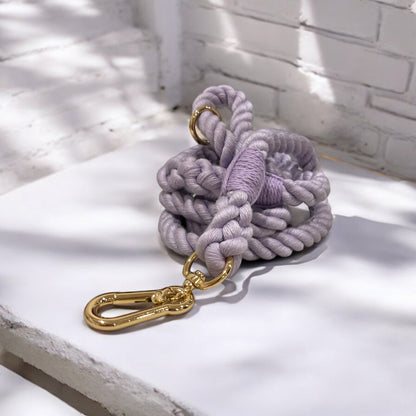 Handmade cotton rope braided pet leash