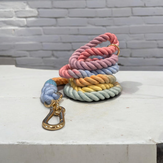 Handmade cotton rope braided pet leash