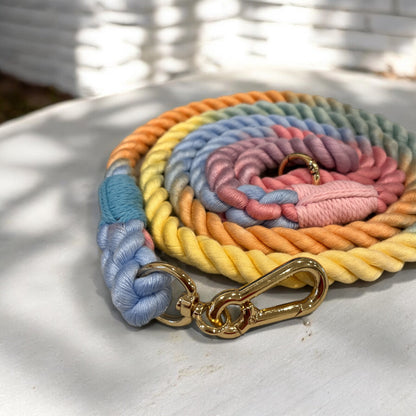 Handmade cotton rope braided pet leash