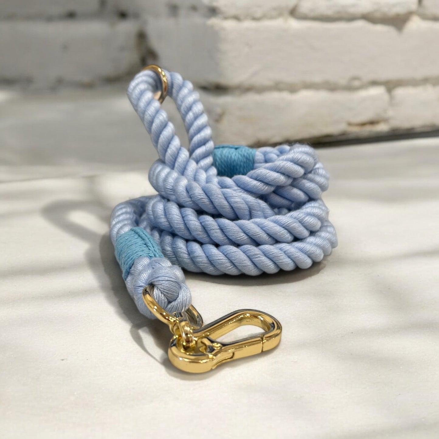 Handmade cotton rope braided pet leash