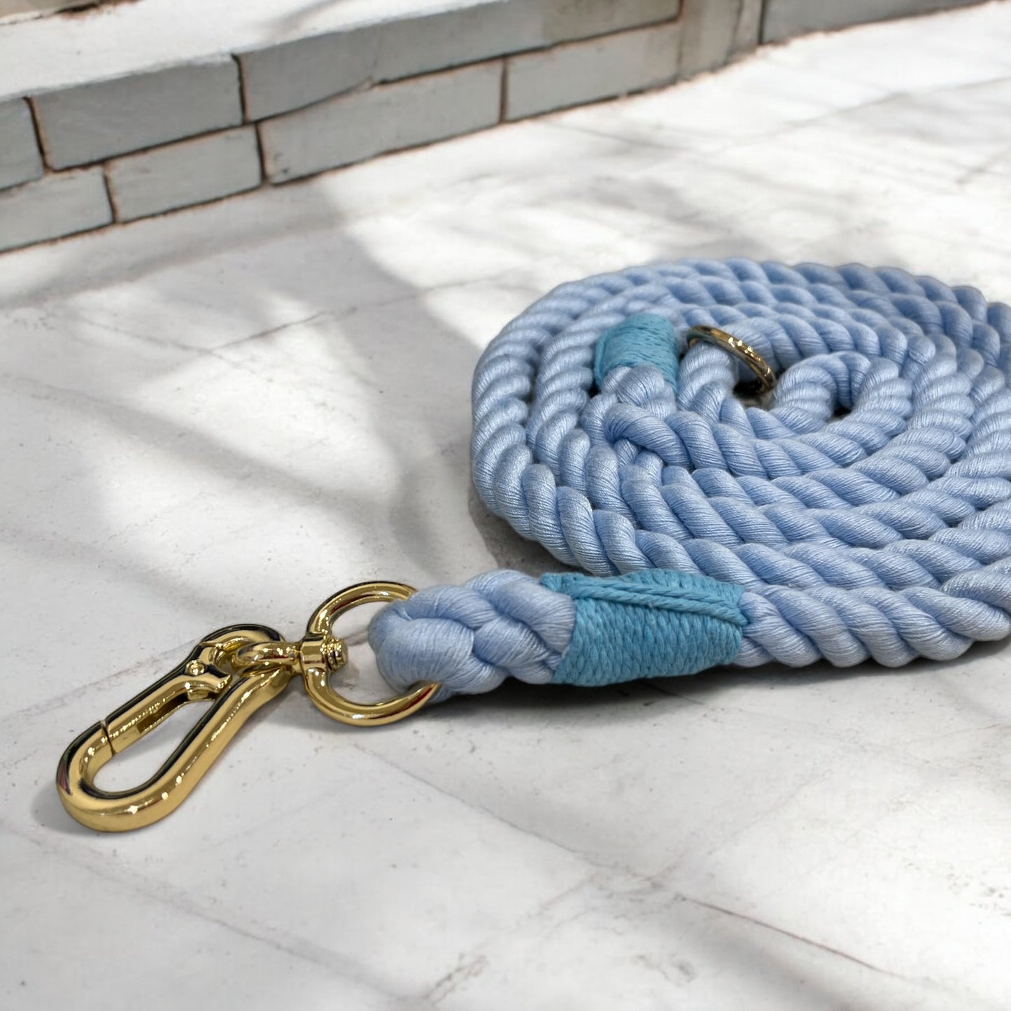 Handmade cotton rope braided pet leash