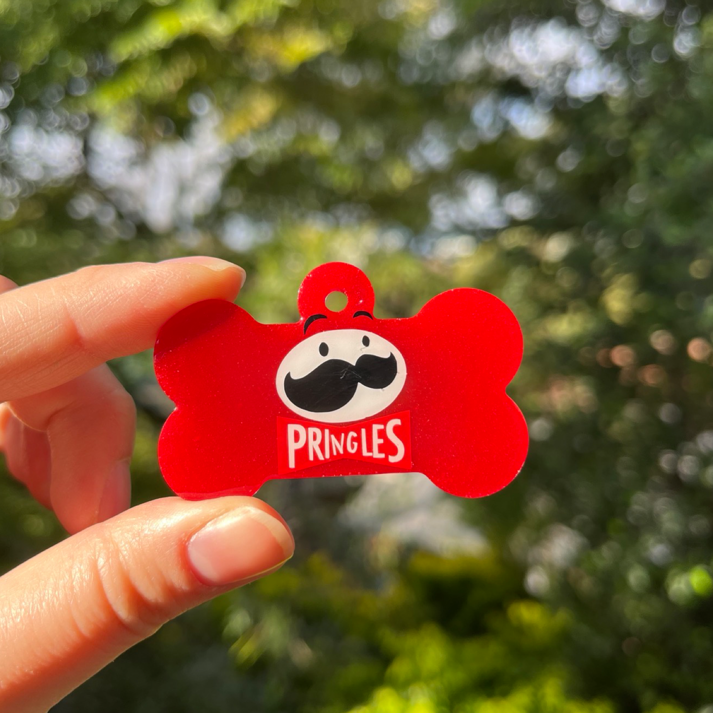 Hand-made resin tags - Pringles