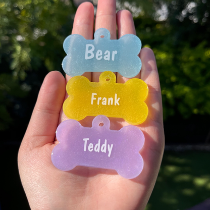 Hand-made resin tags - basic